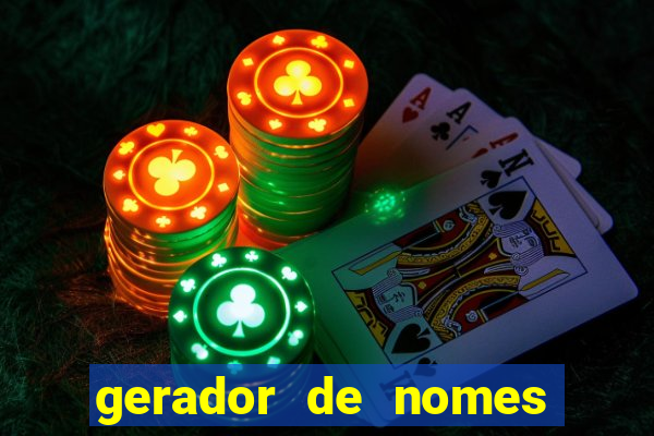 gerador de nomes para jogos